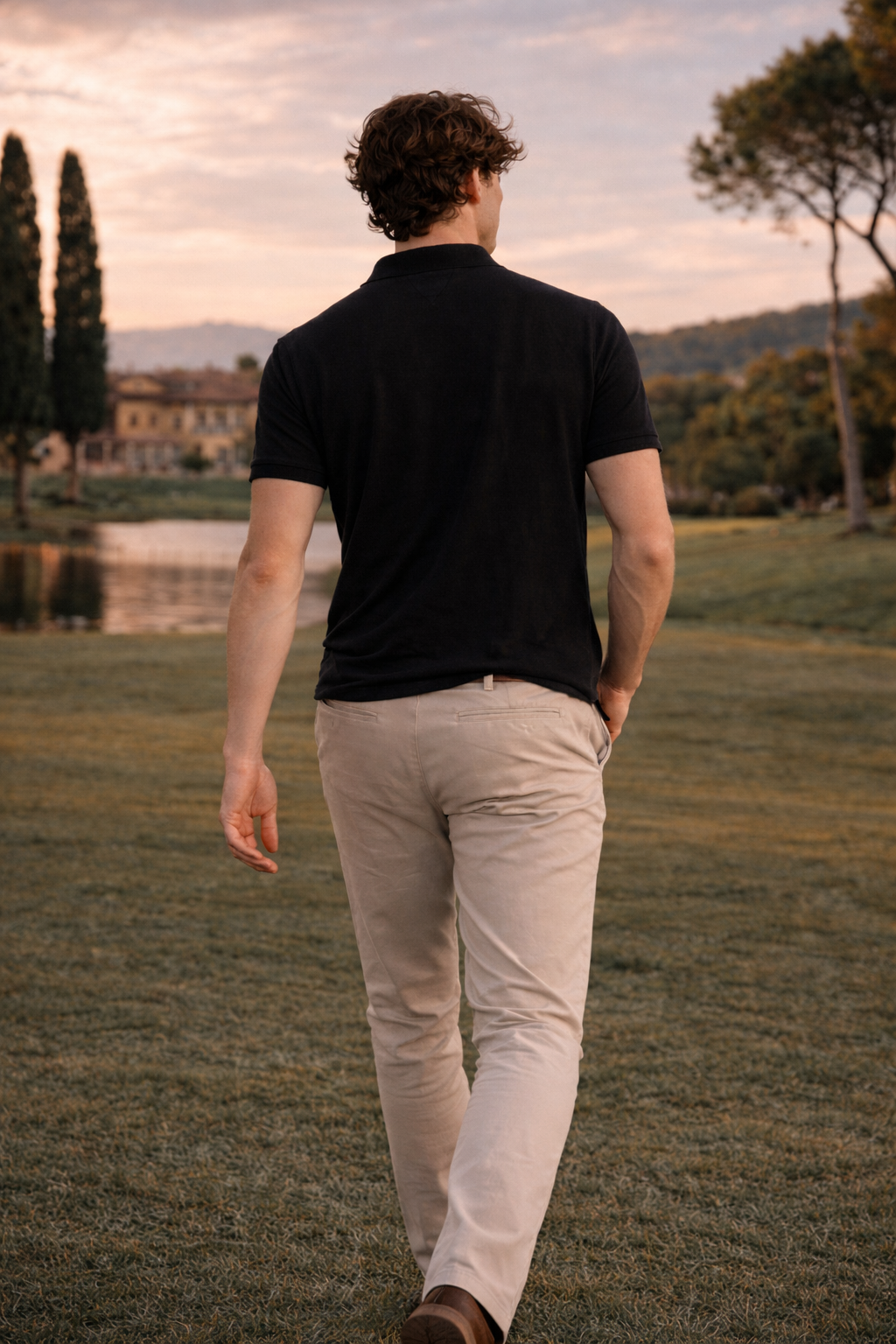 The "Midnight Links" Noir Essential POLO