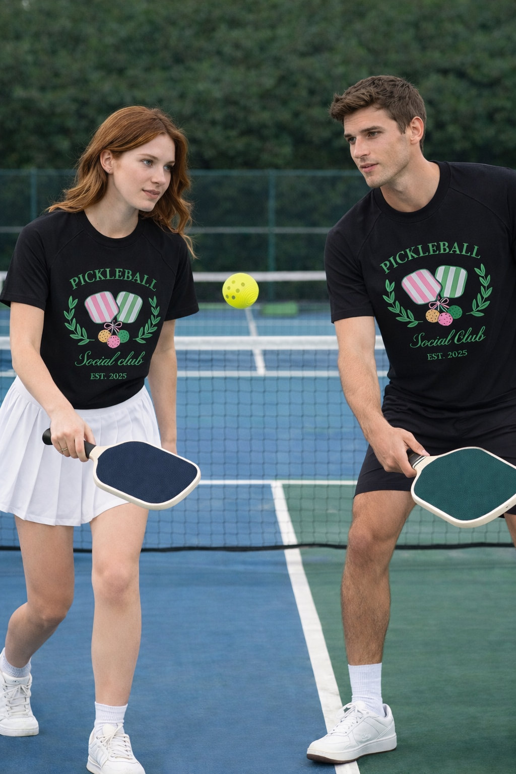 The "Court Life" Pickleball Club Raglan Tee
