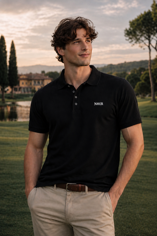 The "Midnight Links" Noir Essential POLO