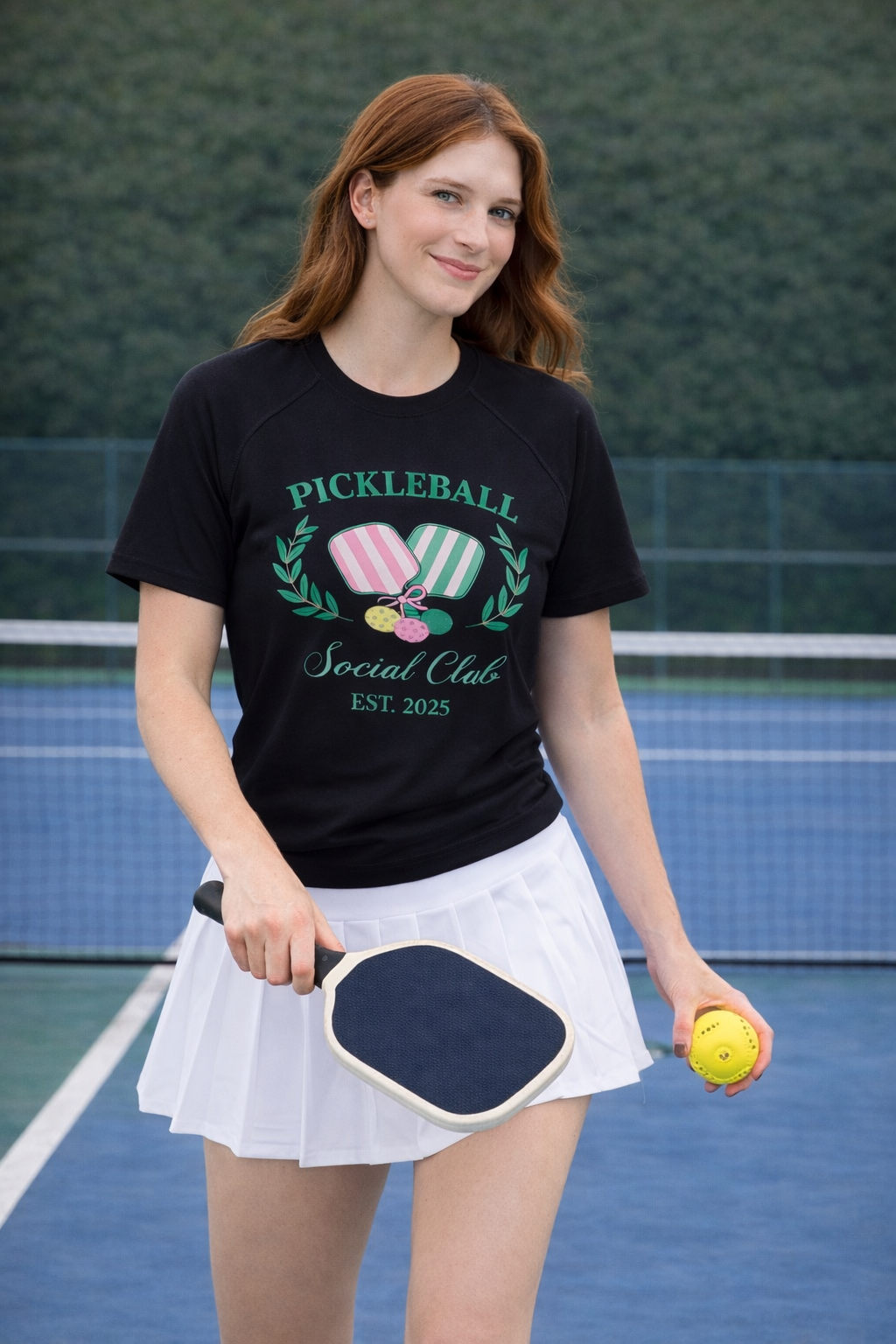 The "Court Life" Pickleball Club Raglan Tee