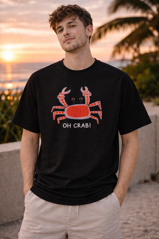 The "Oh Crab!" NOIR Raglan Tee