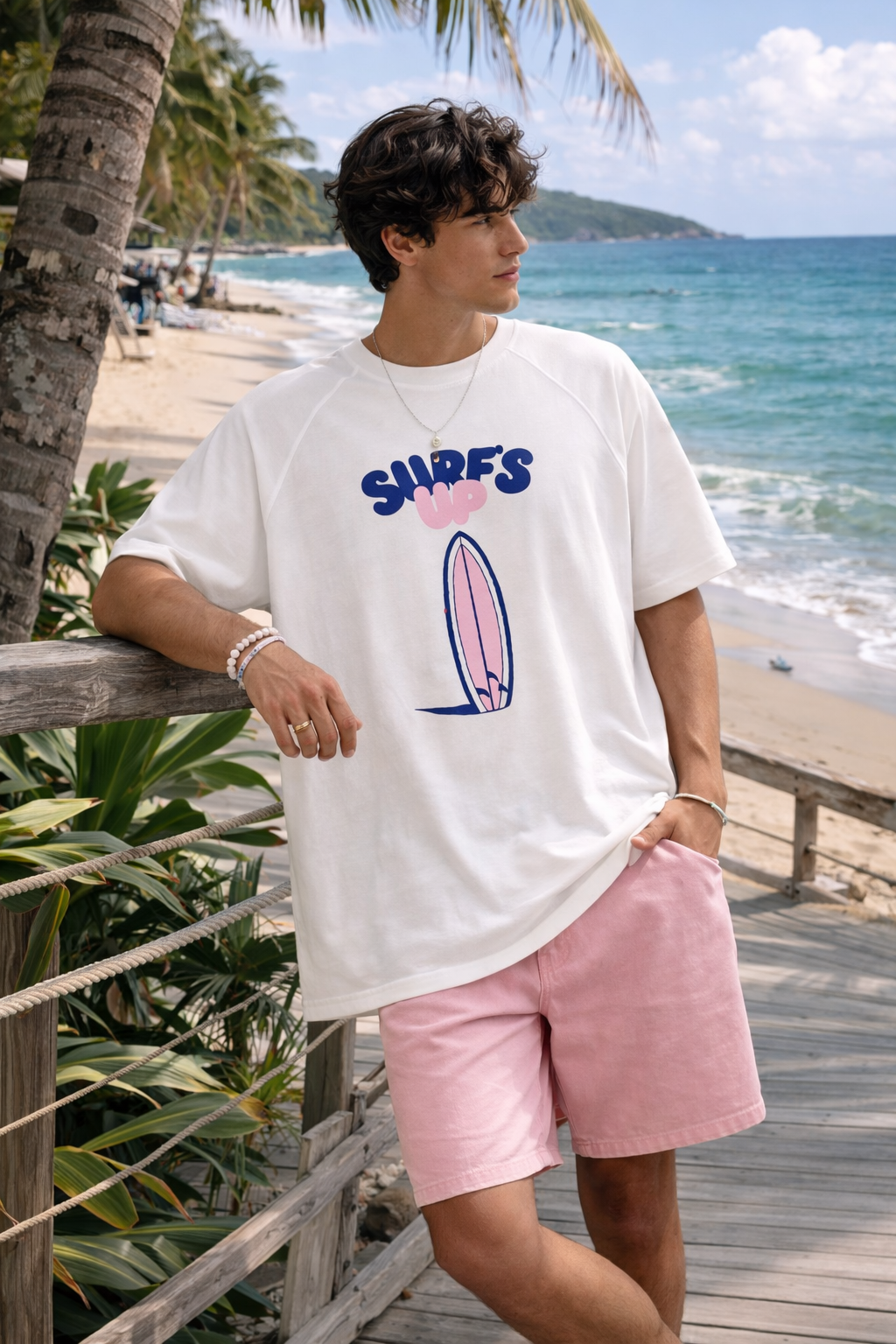 The "Surf’s Up" Retro Raglan Tee