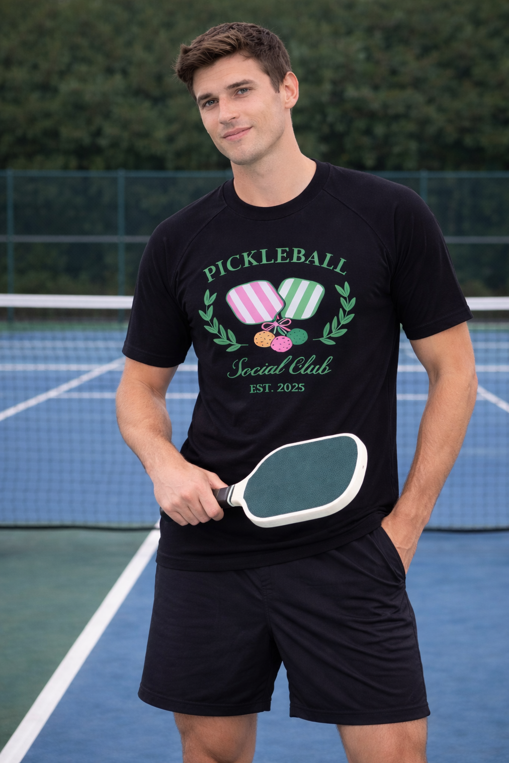 The "Court Life" Pickleball Club Raglan Tee