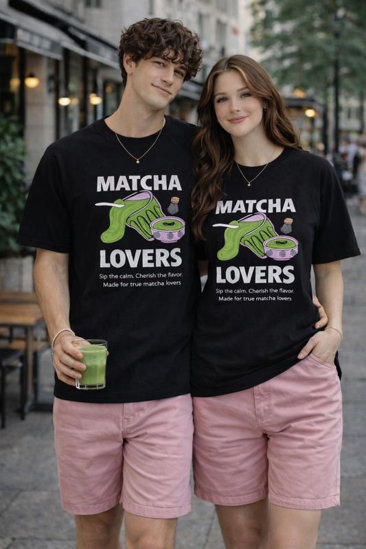 The "Matcha Ritual" NOIR Raglan Tee
